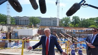 Trump Beyaz Saray'daki dev balo salonu şantiyesini tanıttı