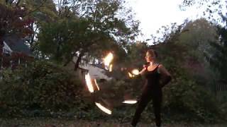 Backyard Fire Hoop Jam