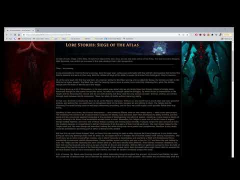 Siege of the Atlas Lore