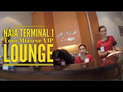 NAIA Terminal 1 e MIASCOR VIP Lounge Tour por HourPhilippines.com