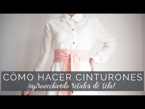Cómo hacer cinturones aprovechando retales de tela