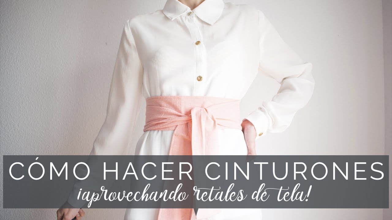 CÓMO HACER CINTURONES ~ 4 modelos diferentes aprovechando retales de tela
