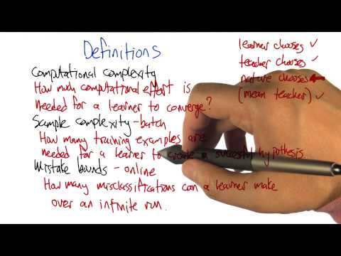 Definitions Georgia Tech Machine Learning