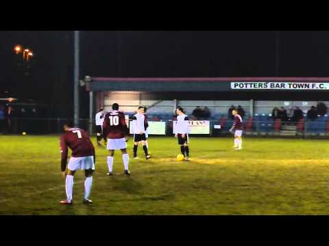 Potters Bar Town F.C - 2 Goals in 67 Seconds