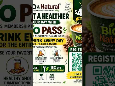 Bio Pass  best Playa del Carmen deal in Mexico  #playadelcarmen #vegetarianfood #foodie #bio