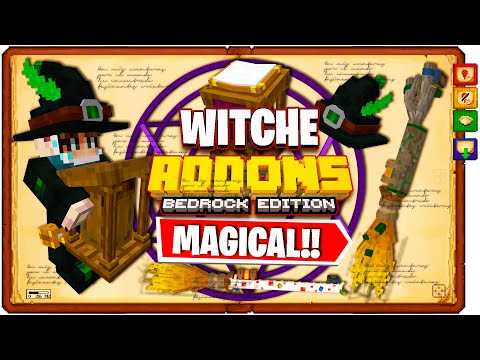 🟣 WITCHERY ADDON para MINECRAFT PE  ► Magical BroomStick
