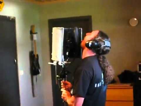 Atreus in Shumcot Studio recording special FX vocals ;-)