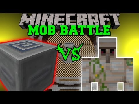 PopularMMOs - Iron Golem Vs. Slider Mimic Boss - Minecraft Mob Battles - Arena Battle - Aether 2 Mod