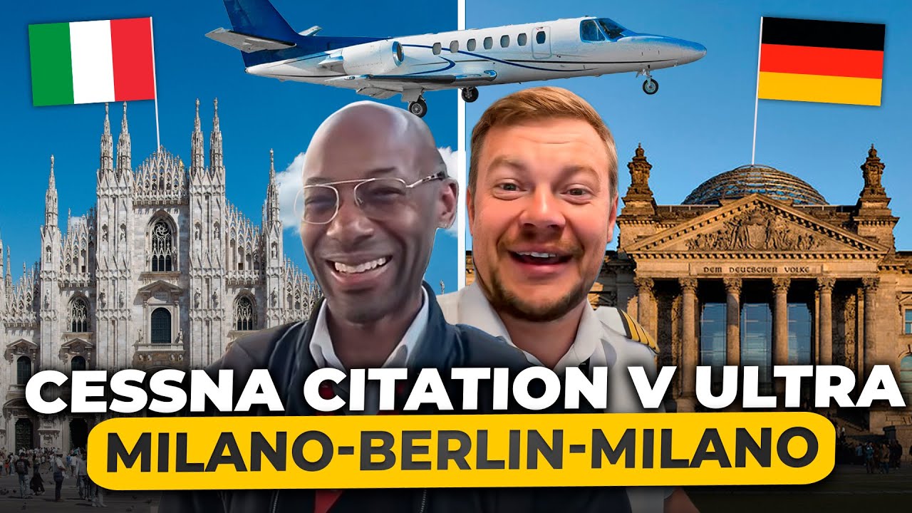 Cessna Citation V Ultra quick flight: Milano 🇮🇹 – Berlin 🇩🇪 –  Milano 🇮🇹!