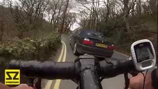 preview picture of video 'Idiot in BMW super close overtake on cyclist RF05 EVM RF05EVM'