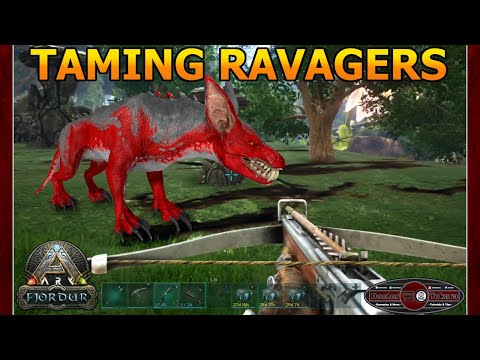 Taming A Pack of Ravagers - Ark Survival Evolved Fjordur - Episode 34