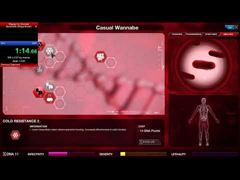 [Plague Inc. Evolved] Bacteria (Mega Brutal) in 2:27.68 (WR)