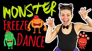 Halloween Monster Toddler Freeze Dance Game