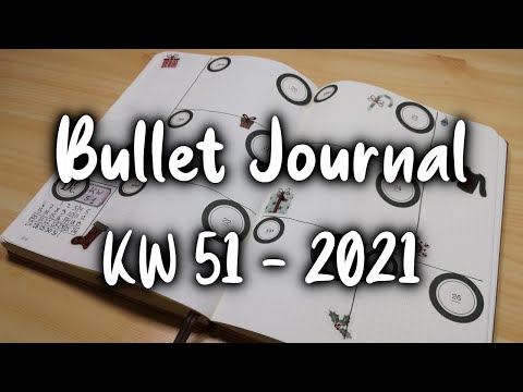 Wochendeko | KW 51 - 2021 | Bullet Journal | Plan with me [German/Deutsch]