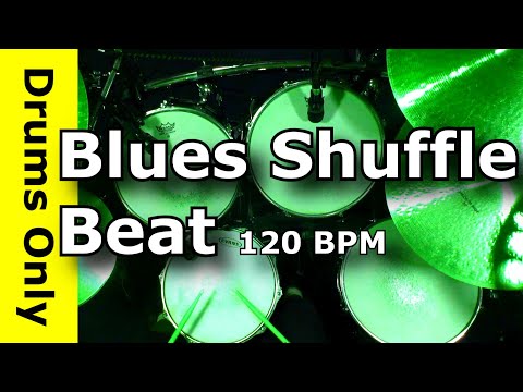 Blues Shuffle Drum Beat 120 BPM - JimDooley.net