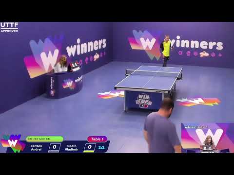 WINners CUP table 1 20.01 Zaitsev Andrei - Siedin Vladimir  15:30