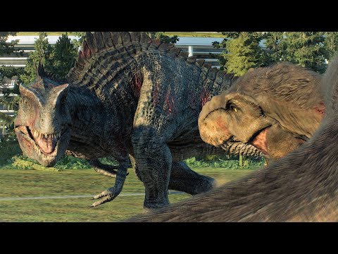 PROLOGUE REMATCH! FEATHERED T. REX VS DOMINION GIGANOTOSAURUS - Jurassic World Evolution 2