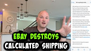 EBAY Makes HUGE Calculated Shipping Price Change (Helps Buyers, Hurts Sellers