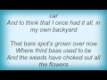 Joe Diffie - In My Own Backyard Lyrics