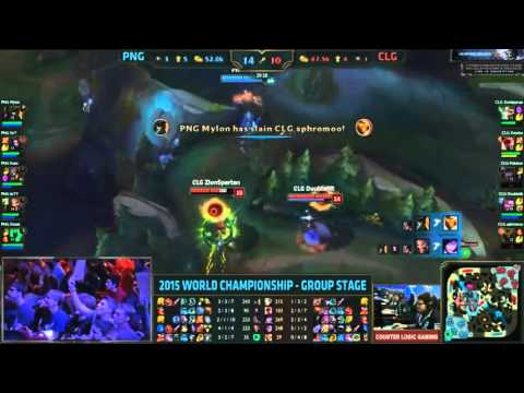 41  Pain Gaming vs CLG Highlights   2015 LoL World Championship S5 Group A D5G6   PNG vs CLG