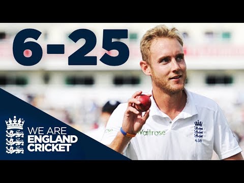 Stuart Broad Takes 6-25 at Old Trafford | England v India 2014 - Highlights