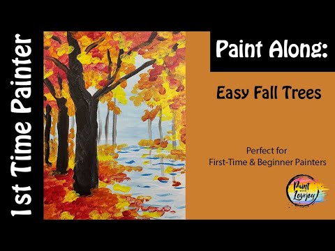 EASY First-time painter: Fall Trees