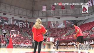 Watch: This college freshman is one half-court shot away from FREE tuition