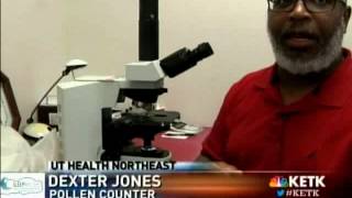 KETK Talks With UT Health's Dexter Jones Regarding How The Pollen Count Is Collected