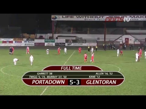 Portadown 5 v 3 Glentoran (DBP) 14-12-15