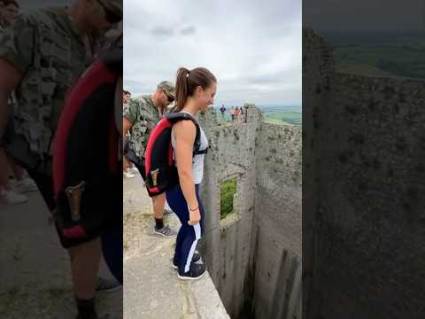 Cliff Airbag in Castle is Crazy 🔥 😱 #pov #adrenaline #cliffactivity #viral #castle