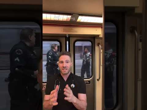 Police taser in action