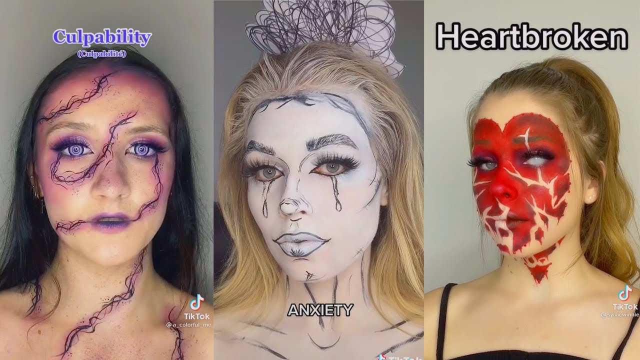 MAKEUP INSPIRED BY EMOTIONS | BEST TIKTOK COMPILATION