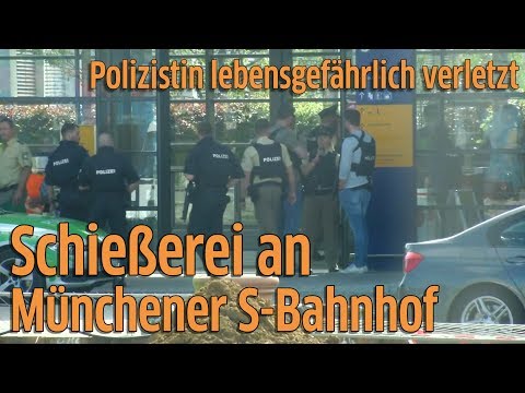 München: Schießerei an S-Bahnhof Unterföhring - Polizistin lebensgefährlich verletzt
