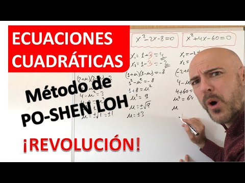 Resolver ecuaciones de segundo grado por el método de PO-SHEN LOH. ¡¡¡Adiós a la fórmula!!!