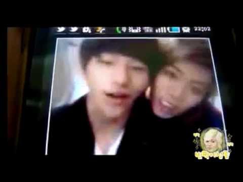 111105 [VIDEO] Myungsoo Starcall with the puppies