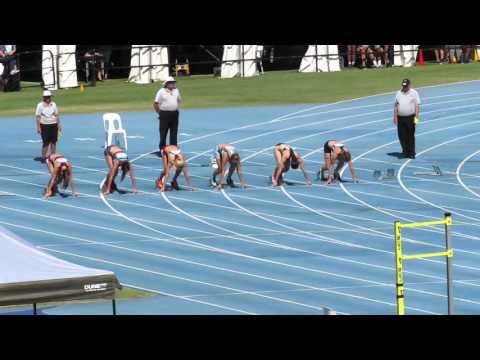 100M H3 U18W Georgia Hulls 12.20 2016 Australian Junior Championships