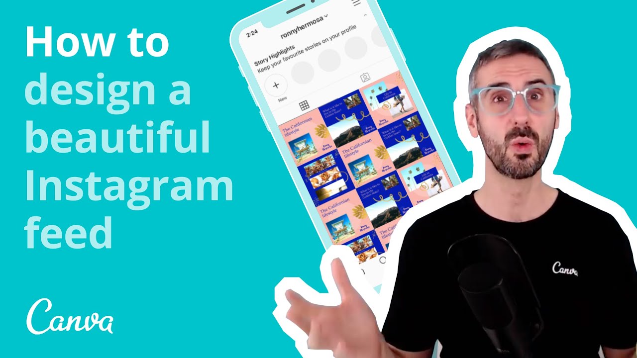 "How to Design a Beautiful Instagram Feed with Canva" 