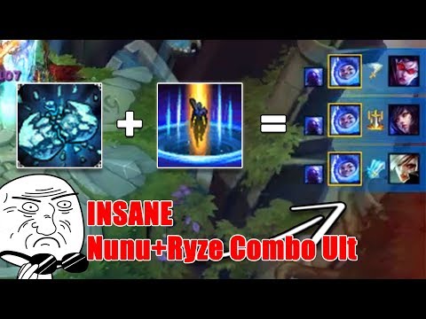 LoL Best Montage: INSANE Nunu Ryze Combo Ult l League Of Legends (GodLike LOL)