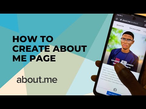 How to Create an About.me Page