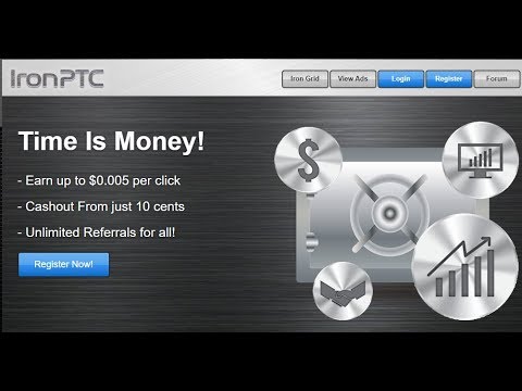 Без вложений  Букс Iron PTC  И Снова Вывод 1,10$! ПЛАТИТ! мин  вывод от 0 10 центов в BTC