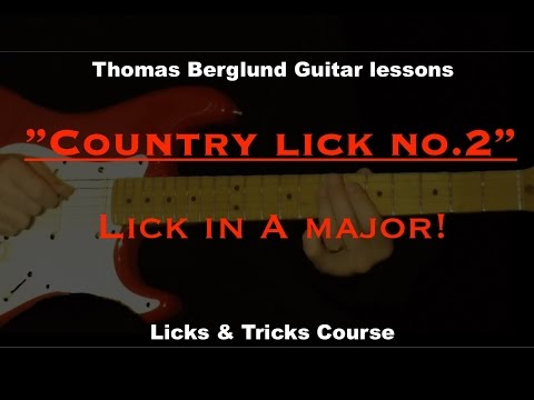 Country guitar lick no. 2 - Licks & Tricks - Country Guitar lesson