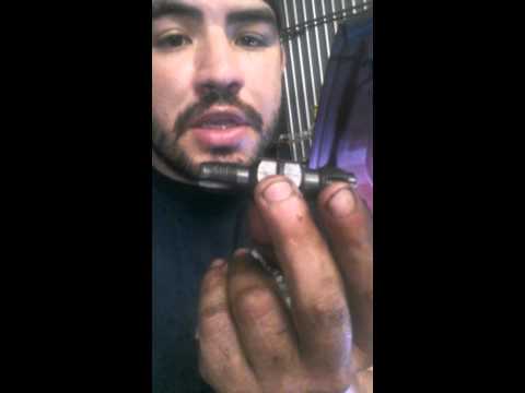 Spark plug thread repair and clearing threads - YouTube