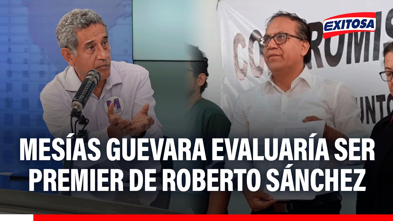 🔴🔵 Mesías Guevara evaluaría ser premier de Roberto Sánchez: "No etsamos para pedir cargos"