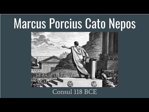 Marcus Porcius Cato Nepos, Consul 118 BCE