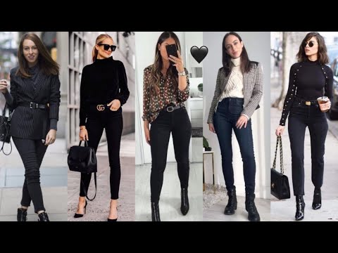 MODA 2023 CÓMO VESTIR CASUAL Y ELEGANTE  //  IDEAS ROPA DE MODA Fashion Outfits PANTALONES NEGROS