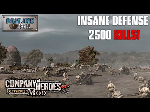 INSANE DEFENSE [2500kills] | Company Of Heroes Blitzkrieg Mod