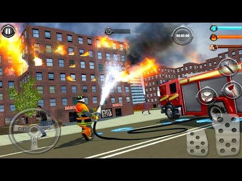 NY City Firefighter Simulator_ Fire Truck Driving Simulator 2021_ Android Gameplay #24