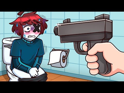 I was mugged in a public bathroom! 😭