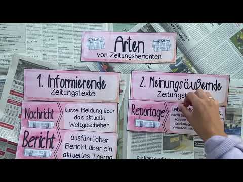 Arten von Zeitungstexten