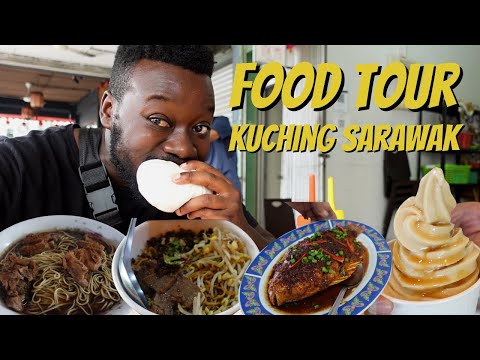 EPIC Street Food Tour in KUCHING, SARAWAK | MALAYSIA